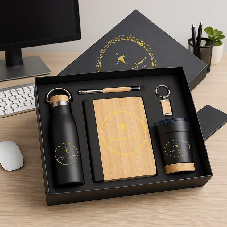 Bespoke branded stationery suite with wax-sealed envelope